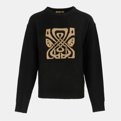 дамски,плетени,дрехи,biba,biba,knit,crew,ld61,black,gold