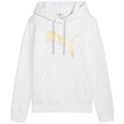 дамски,суичър,дамски,горнища,с,качулка,puma,women,s,metallic,overhead,tech,fleece,hoodie,white,metallic