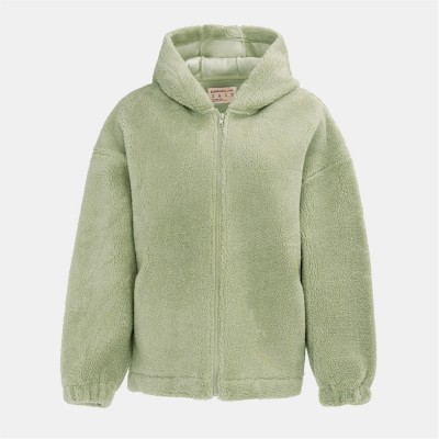 дамско,яке,промоция,на,зимни,облекла,дамски,жилетки,дамски,палта,и,якета,размер+,дамски,облекла,размер,soulcal,cal,sherpa,hooded,jacket,ladies,green