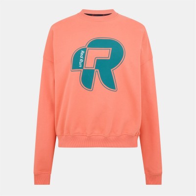 блуза,дамски,горнища,с,качулка,дамски,ежедневни,облекла,red,run,red,run,crew,neck,sweater,verdant,salmon