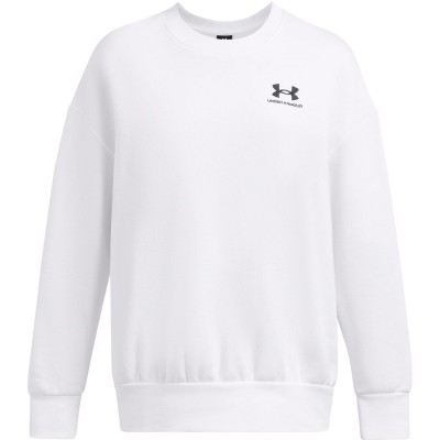 дамска,поларена,блуза,дамски,блузи,under,armour,women,s,essential,fleece,crew,sweatshirt,white