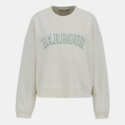 дамска,блуза,дамски,ежедневни,облекла,barbour,women,s,silverdale,crew,neck,relaxed,fit,sweatshirt,neutral