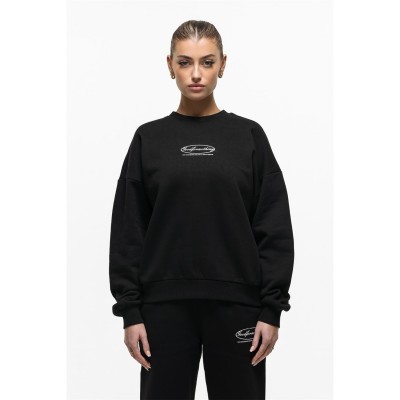 блуза,дамски,блузи,good,for,nothing,oval,sweatshirt,black,black
