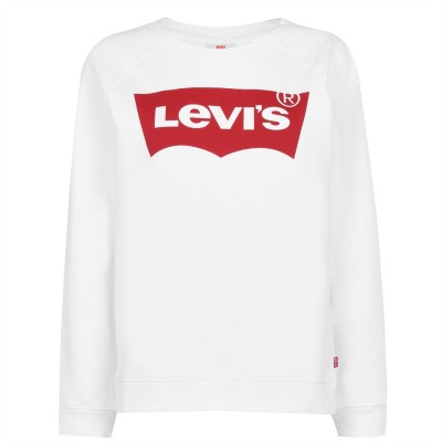 блуза,дамски,пижами,дамски,блузи,levis,relax,logo,sweatshirt,better,white