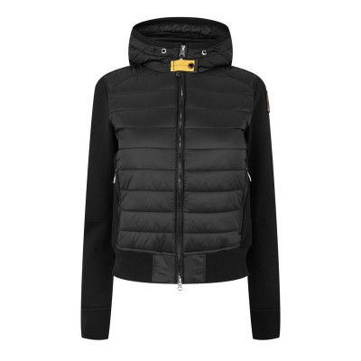 поларено,яке,дамски,якета,и,палта,parajumpers,women's,caelie,fleece,hooded,long,sleeve,hybrid,jacket,black,541