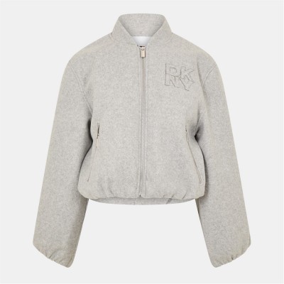 яке,дамски,якета,и,палта,dkny,women's,dkny,logo,bomber,jacket,grey