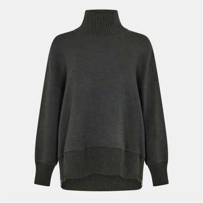 дамски,горнища,с,качулка,дамски,ежедневни,облекла,varley,womens,barker,high,neck,sweat,olive,marl