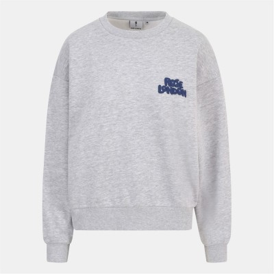 блуза,дамски,блузи,дамски,облекла,размер,rose,london,london,all,love,sweatshirt,grey,marl