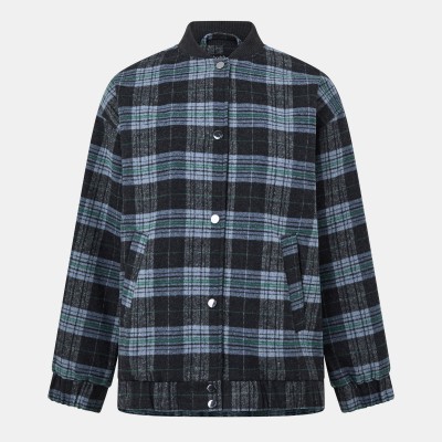 дамско,яке,дамски,якета,и,палта,nobodys,child,women,s,ribbed,collar,zip,through,lightweight,bomber,jacket,blue