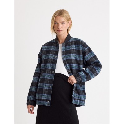 дамски,якета,и,палта,nobodys,child,nc,chk,bomber,jkt,ld99,blue