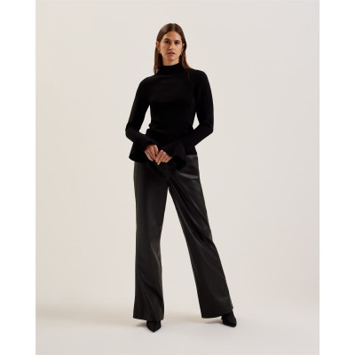 дамски,плетени,дрехи,дамски,топове,ted,baker,high,neck,knit,ld99,black