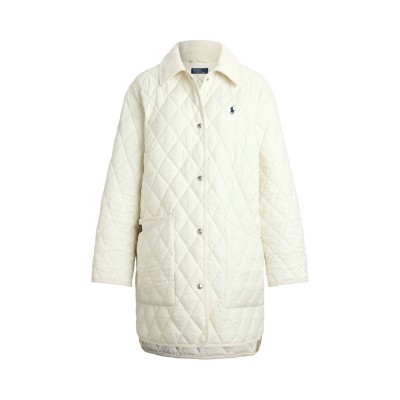 яке,дамски,якета,и,палта,polo,ralph,lauren,women's,ralph,lauren,quilted,tailored,fit,jacket,cream