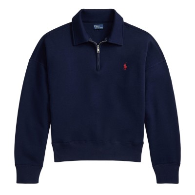дамски,ежедневни,облекла,polo,ralph,lauren,women,s,quarter,zip,fleece,cruise,navy