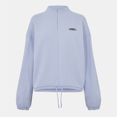 дамски,туристически,полари,jack,wills,zip,through,funnel,sweat,soft,blue