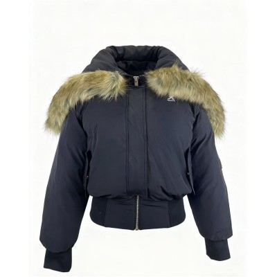 яке,дамски,якета,и,палта,kangol,women's,water,and,wind,resistant,hooded,short,puffer,jacket,black