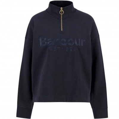 дамски,пуловер,дамски,ежедневни,облекла,barbour,womens,sara,jumper,dark,navy