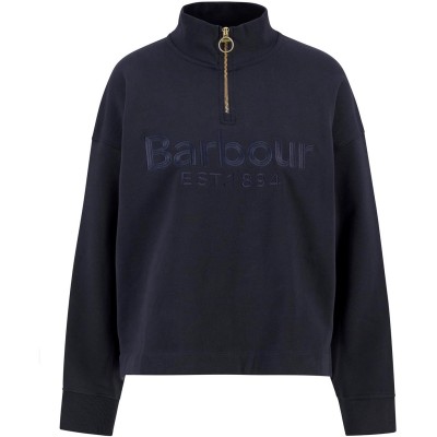 дамски,пуловер,дамски,горнища,с,качулка,дамски,ежедневни,облекла,barbour,womens,sara,jumper,dark,navy