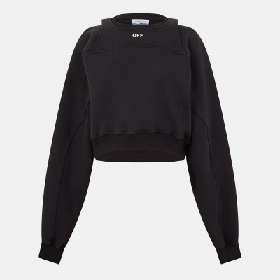 дамска,блуза,off,white,women,s,crew,neck,crew,sweatshirt,black,white