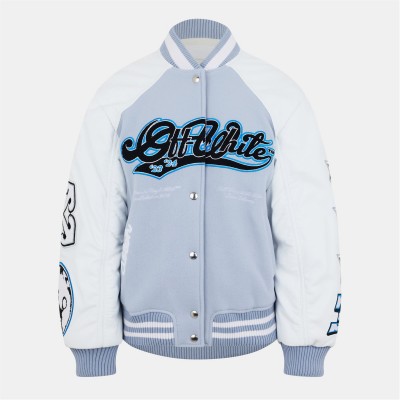 яке,дамски,якета,и,палта,off,white,women's,structured,varsity,jacket,blue,white