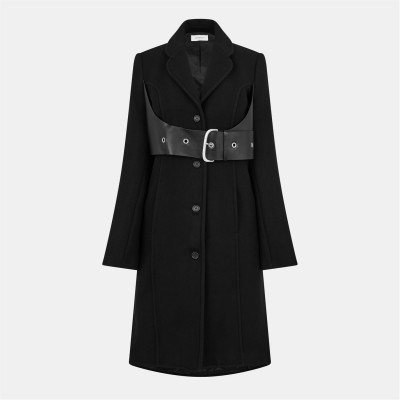 палто,дамски,якета,и,палта,off,white,off,belt,coat,ld99,black
