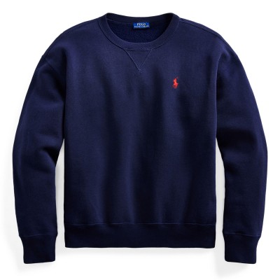 поларена,блуза,дамски,ежедневни,облекла,polo,ralph,lauren,fleece,crew,sweater,cruise,navy