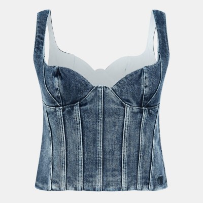 дамска,плетена,блуза,дамски,топове,off,white,women,s,ribbed,knitted,top,blue