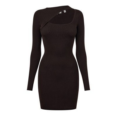 рокля,дамски,плетени,дрехи,jack,wills,slash,mini,dress,ld44,dark,brown