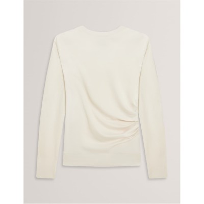 дамски,плетени,дрехи,дамски,топове,ted,baker,ted,woven,front,top,ld61,ivory