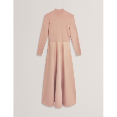 рокля,дамски,плетени,дрехи,ted,baker,ted,knit,top,dress,ld61,taupe