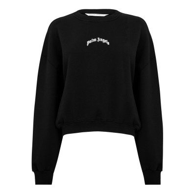 блуза,дамски,горнища,с,качулка,дамски,ежедневни,облекла,palm,angels,women's,crew,sweatshirt,black