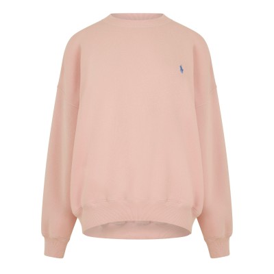 дамска,блуза,дамски,ежедневни,облекла,polo,ralph,lauren,women,s,crew,sweatshirt,pink,sand