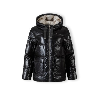 яке,дамски,жилетки,minoti,women,quilted,short,hooded,jacket,with,zip,and,pockets,black,black