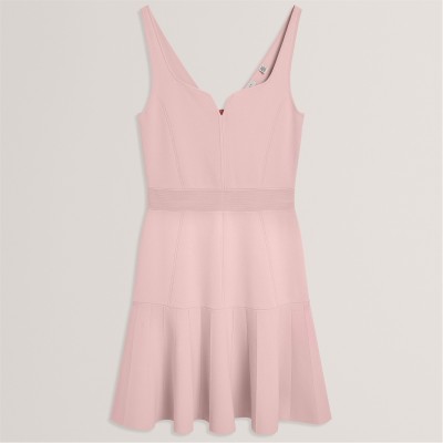 рокля,дамски,плетени,дрехи,дамски,облекла,размер,ted,baker,ted,knit,dress,ld63,pink