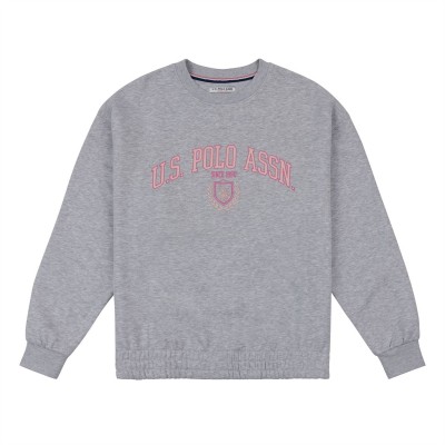 блуза,дамски,блузи,дамски,облекла,размер,us,polo,assn,logo,sweatshirt,pearl,grey,marl
