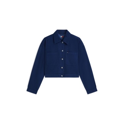 дамски,якета,и,палта,tommy,jeans,women,s,overshirt,denim,dark