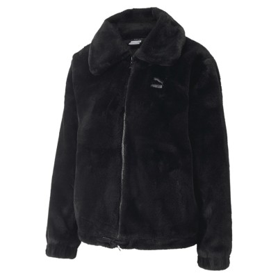 дамско,яке,дамски,якета,и,палта,puma,sportstyle,puma,classic,faux,fur,jacket,womens,black