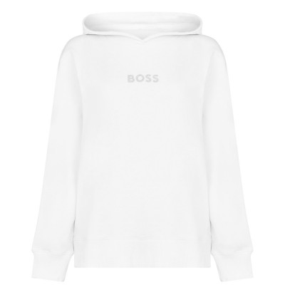 суичър,дамски,горнища,с,качулка,дамски,ежедневни,облекла,boss,women's,over,the,head,hoodie,white,100