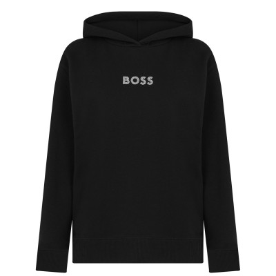 суичър,дамски,блузи,boss,diamante,logo,oth,hoodie,black,001