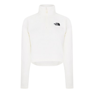 дамска,поларена,блуза,дамски,полари,the,north,face,women,s,glacier,quarter,zip,crop,fleece,top,white,dune