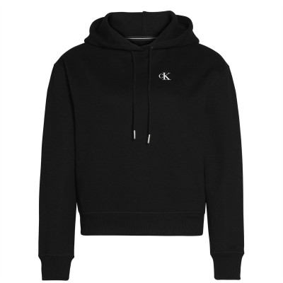 суичър,дамски,пижами,дамски,блузи,calvin,klein,jeans,calvin,klein,embroidery,hoodie,ck,black