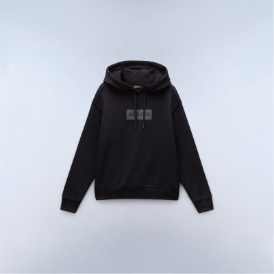 дамски,суичър,дамски,горнища,с,качулка,дамски,ежедневни,облекла,napapijri,box,logo,hoodie,womens,black