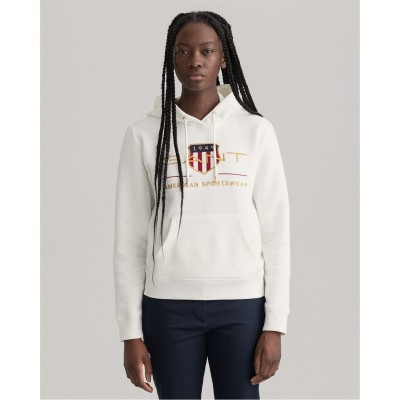 суичър,дамски,блузи,gant,gant,archive,shield,hoodie,113,eggshell
