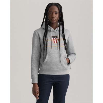 суичър,дамски,блузи,gant,gant,archive,shield,hoodie,93,grey,melange