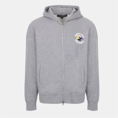 суичър,дамски,горнища,с,качулка,дамски,ежедневни,облекла,pretty,boy,ugly,world,women's,full,zip,hoodie,grey,marl,white