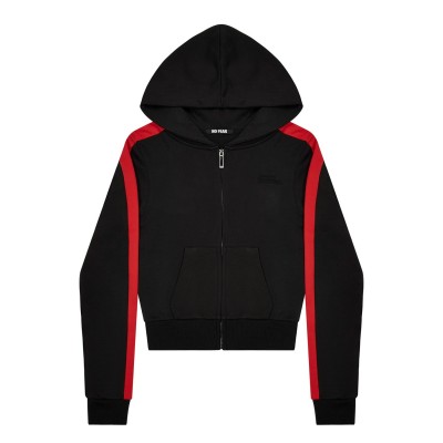 дамски,суичър,дамски,горнища,с,качулка,no,fear,womens,track,zip,up,hoodie,black