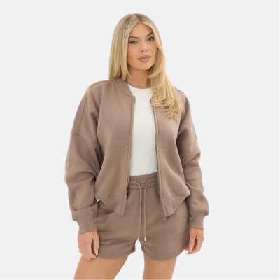 яке,дамски,горнища,с,качулка,дамски,облекла,размер,i,saw,it,first,jersey,bomber,zip,jacket,taupe