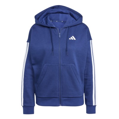 дамски,суичър,промоция,на,зимни,облекла,разпродажба,adidas,дамски,горнища,с,качулка,adidas,essentials,3,stripe,zip,track,hoodie,womens,blue,white