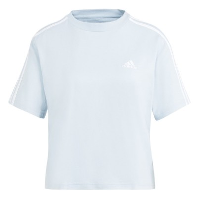 дамска,тениска,adidas,3s,crop,t,shirt,womens,wonder,blue