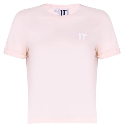 тениска,дамски,топове,11,degrees,core,cropped,t,shirt,chalk,pink