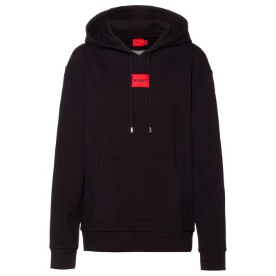 суичър,дамски,блузи,hugo,dasara,red,label,oth,hoodie,black,001